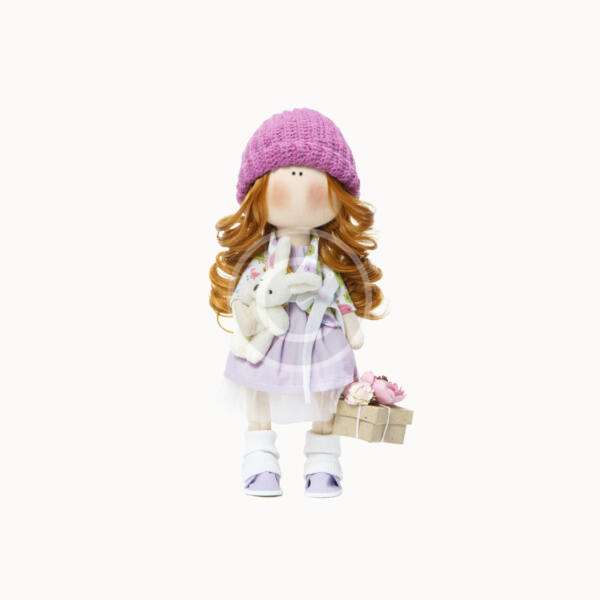 Purple tilda doll – Bild 3